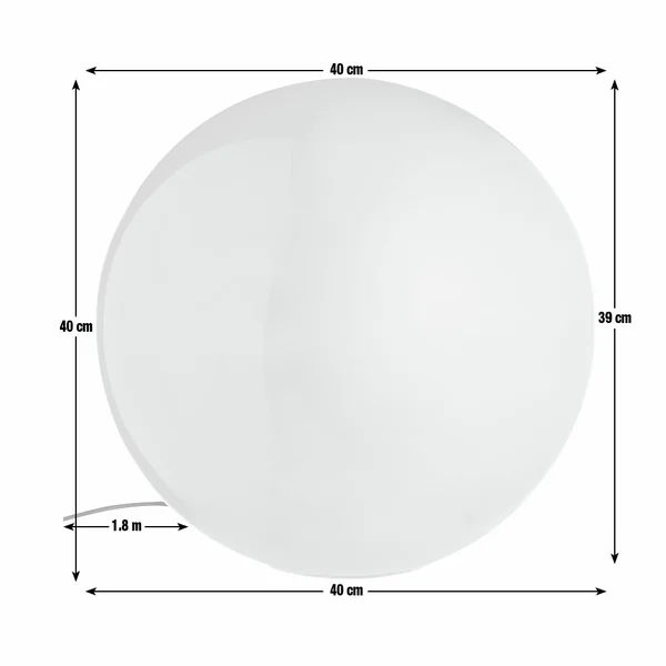 Habitat Caliban XL Globe Glass Lamp - Yellow