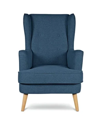 Habitat Callie Self Assembly Velvet Armchair - Petrol Blue