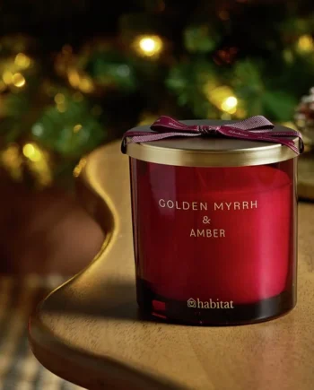 Habitat Candle with Lid - Golden Myrrh & Amber
