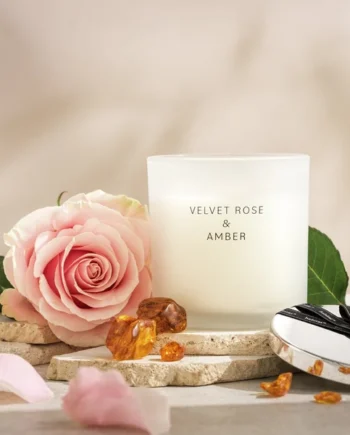 Habitat Candle with Lid - Velvet Rose & Amber
