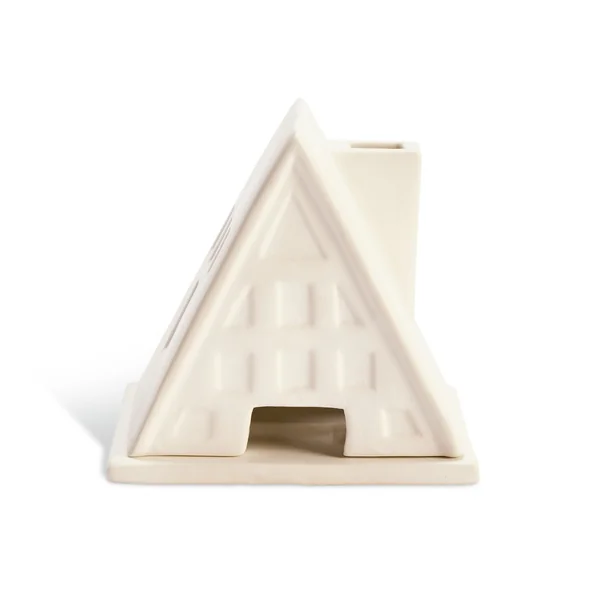 Habitat Ceramic House Shaped Incense Holder - White