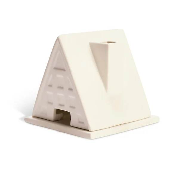 Habitat Ceramic House Shaped Incense Holder - White