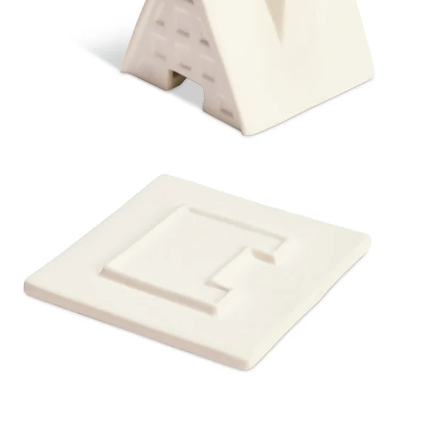 Habitat Ceramic House Shaped Incense Holder - White