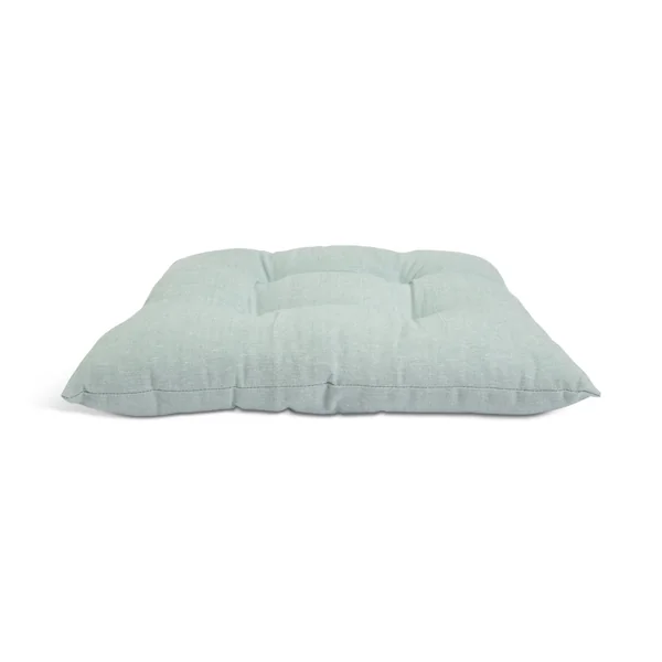Habitat Chambray Pack of 2 Seat Cushions - Duck Egg