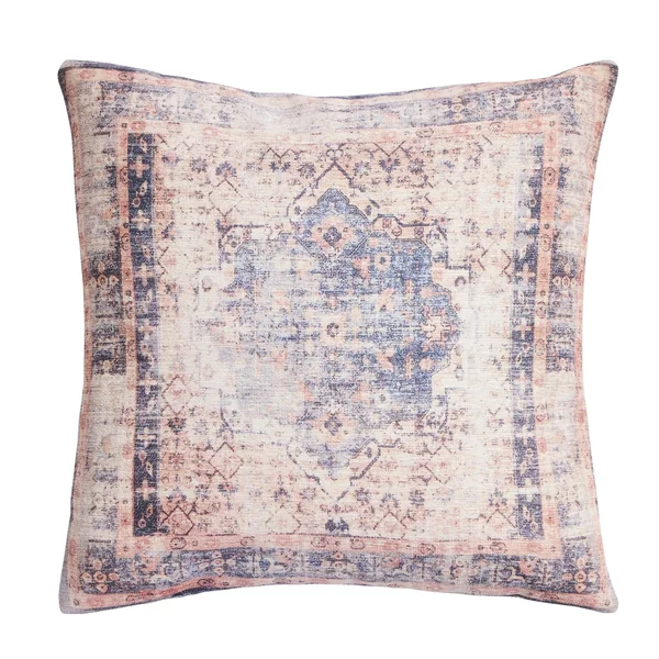Habitat Chenille Tapestry Print Cushion - Cream - 43x43cm