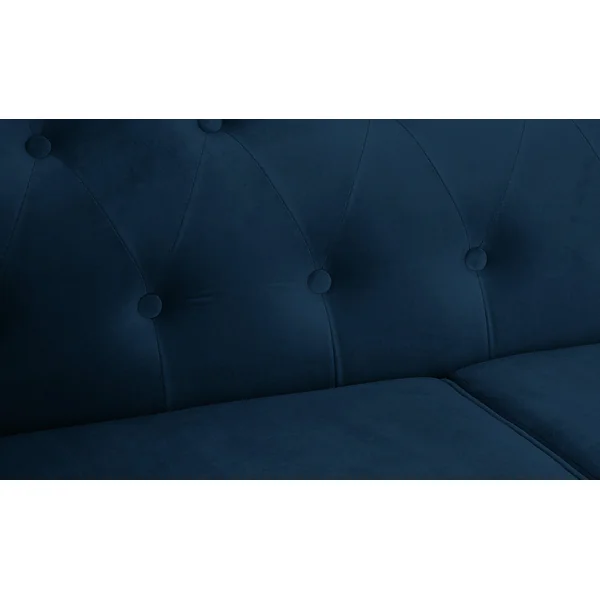 Habitat Chesterfield Velvet 2 Seater Sofa - Blue