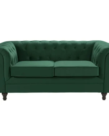 Habitat Chesterfield Velvet 2 Seater Sofa - Green