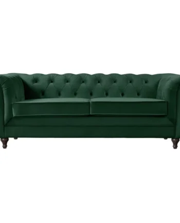 Habitat Chesterfield Velvet 3 Seater Sofa - Green