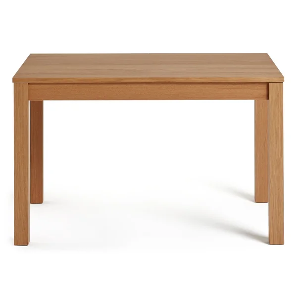 Habitat Clifton Extend Natural Dining Table & 4 Grey Chairs