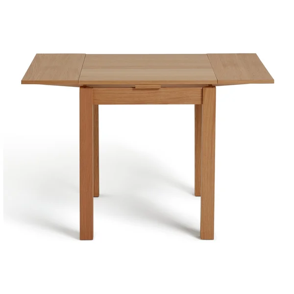 Habitat Clifton Wood Dining Table & 2 Grey Chairs