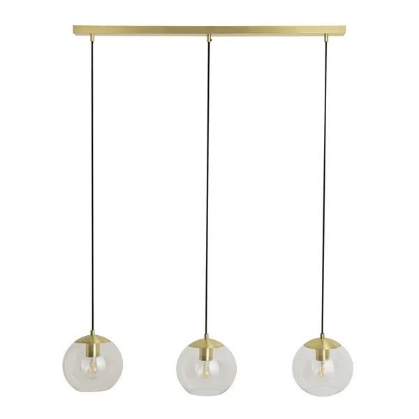 Habitat Coleman 3 Light Pendant Light - Brass