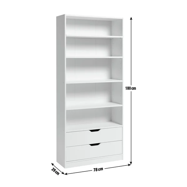 Habitat Compton 2 Drawer Bookcase - Black