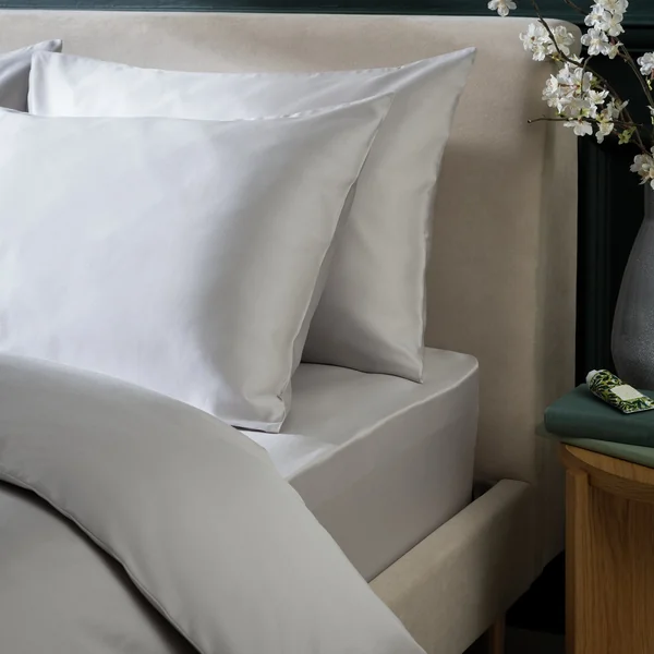 Habitat Cotton 800 TC Standard Pillowcase Pair - Grey