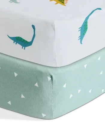 Habitat Cotton Jersey Little Dino Nursery Fitted Sheet - Cot