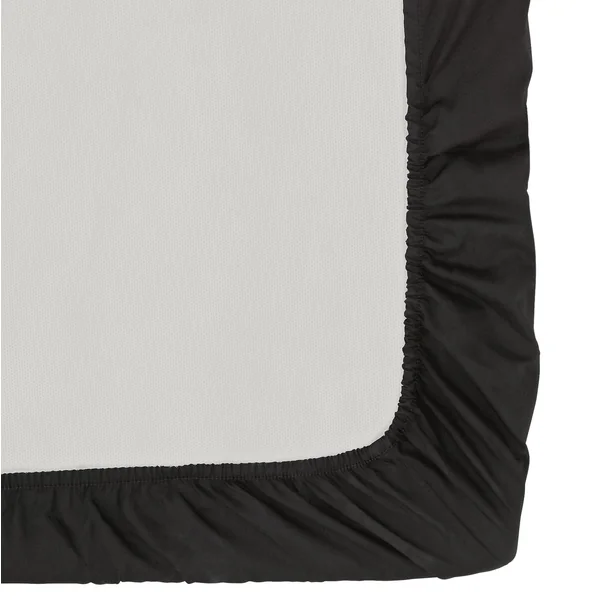 Habitat Cotton Rich 180 TC Plain Black Fitted Sheet - Single