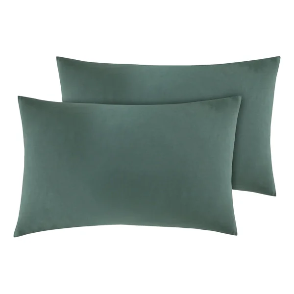 Habitat Cotton Rich 180 TC Standard Pillowcase Pair - Green