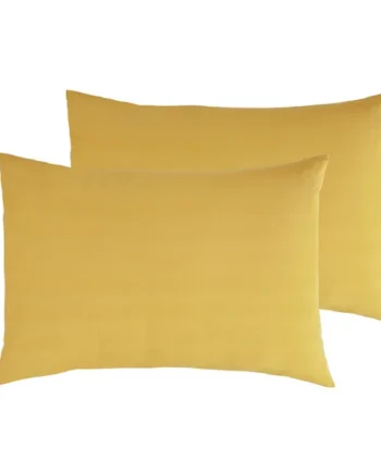 Habitat Cotton Rich 180 TC Standard Pillowcase Pair- Mustard