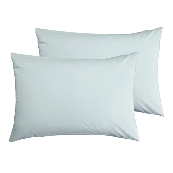 Habitat Cotton Rich 180 TC Standard Pillowcase Pair-Duck Egg