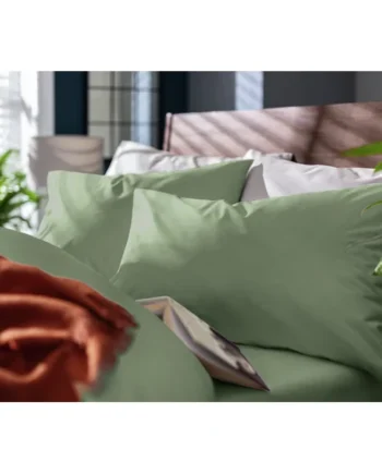Habitat Cotton Rich 180 TC Standard Pillowcases 2 Pack-Green