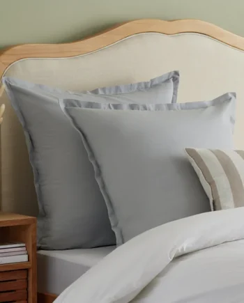 Habitat Cotton Rich 180TC Continental Pillowcase Pair - Grey