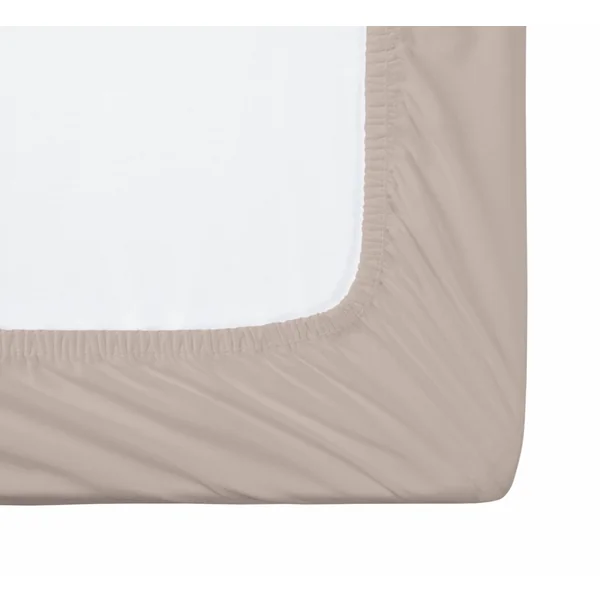 Habitat Cotton Rich 180TC Neutral Fitted Sheet - Single