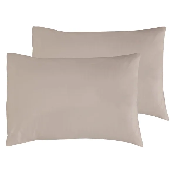 Habitat Cotton Rich 180TC Standard Pillowcase Pair - Neutral