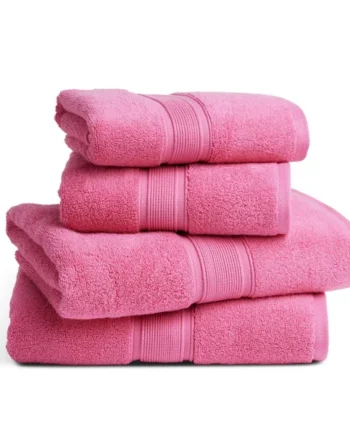 Habitat Cotton Supersoft 4 Piece Towel Bale - Raspberry