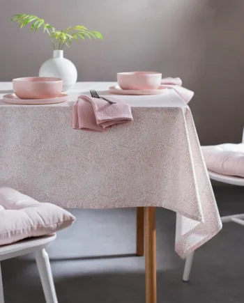 Habitat Cotton Wipe Clean Table Cloth - Pink