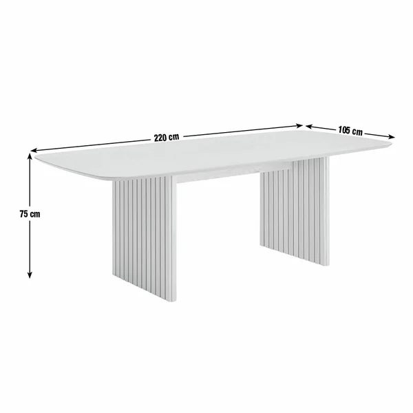Habitat Crishel Oak Veneer 10 Seater Dining Table - Oak