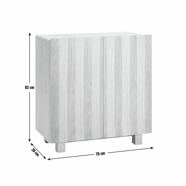 Habitat Cyril 2 Door Small Sideboard - Natural