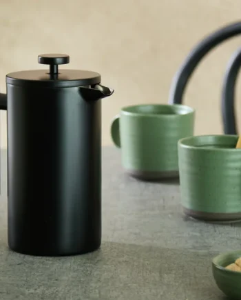 Habitat Double Walled 8 Cup 1000ml Cafetiere - Black