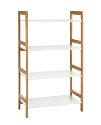 Habitat Drew Bamboo Shelving Unit - White