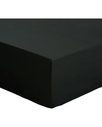 Habitat Easycare Plain Black Fitted Sheet - Single