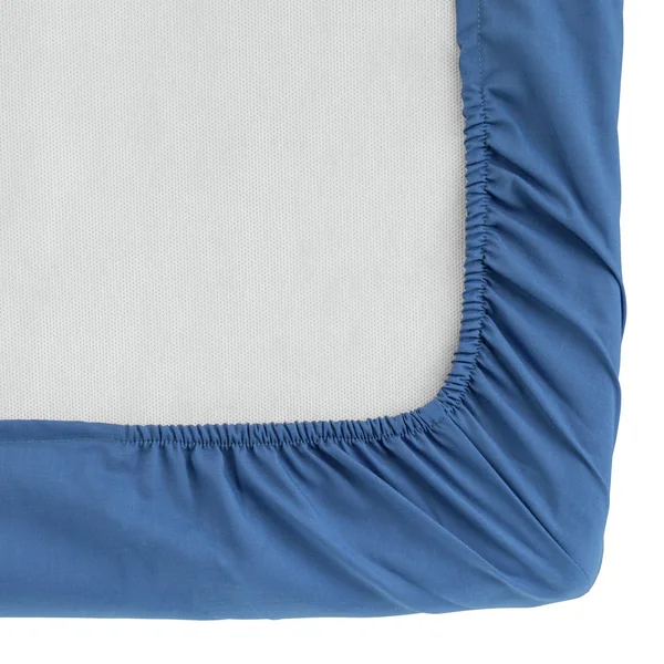 Habitat Easycare Plain Blue Fitted Sheet-Toddler