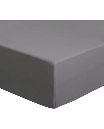 Habitat Easycare Plain Flint Grey Fitted Sheet - Single