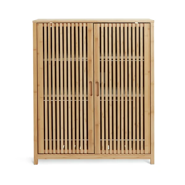 Habitat Eave 2 Door Bamboo Cabinet - Natural