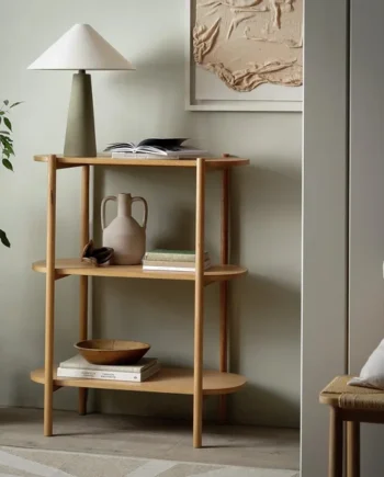 Habitat Edin 3 Tier Shelving Unit - Natural