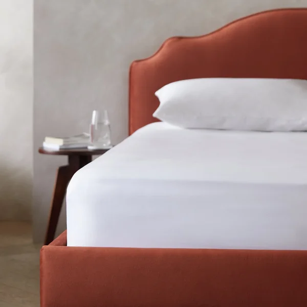 Habitat Egyptian Cotton 400TC White Fitted Sheet - Single