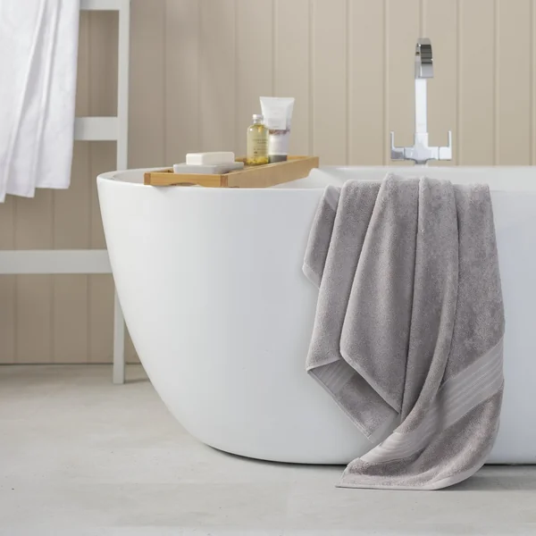 Habitat Egyptian Cotton Bath Towel - Silver