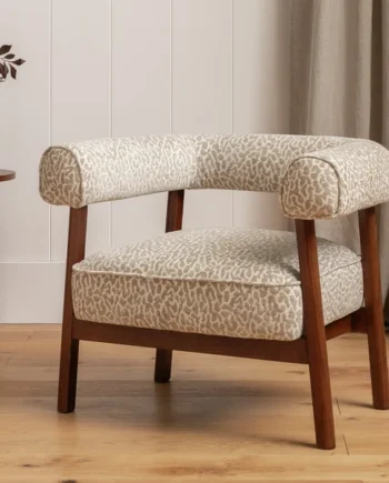 Habitat Elio Fabric Armchair - Leopard Print