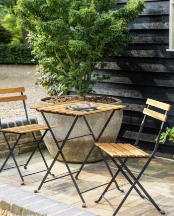 Habitat Eve 2 Seater Folding Wooden Garden Bistro Set