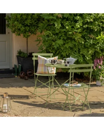 Habitat Eve 2 Seater Metal Garden Bistro Set - Green