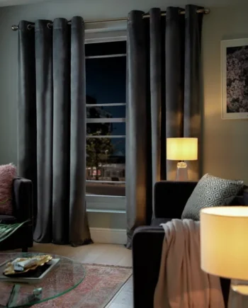 Habitat Eyelet Curtains - Grey - 117x183cm