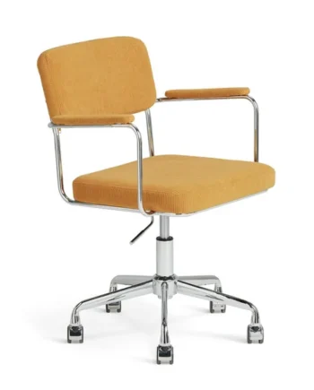 Habitat Ezra Fabric Office Chair - Mustard