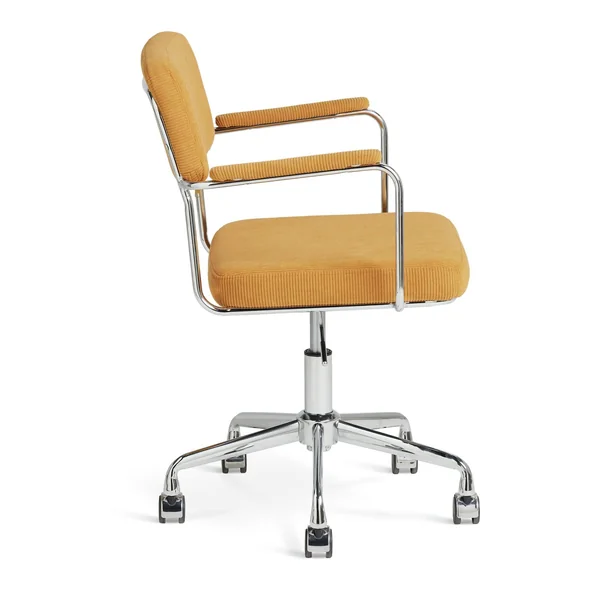 Habitat Ezra Fabric Office Chair - Mustard