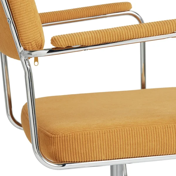 Habitat Ezra Fabric Office Chair - Mustard