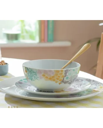 Habitat Floral 12 Piece Porcelain Dinner Set
