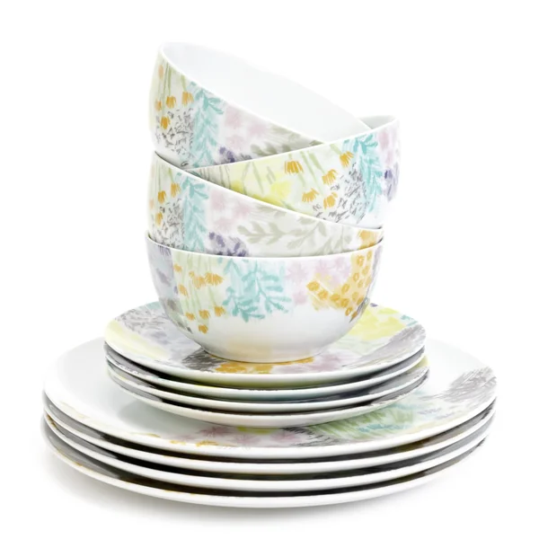 Habitat Floral 12 Piece Porcelain Dinner Set