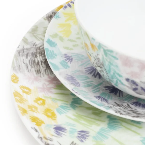 Habitat Floral 12 Piece Porcelain Dinner Set