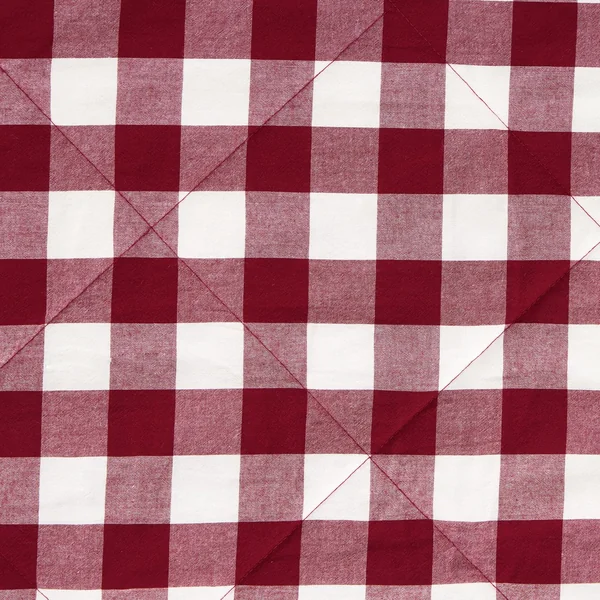 Habitat Gingham Quilted Bedspread - Berry - 200x220cm